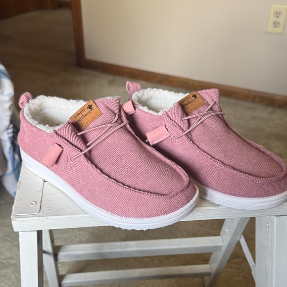 Simply Southern Shoes - Simply Southern Cream Plush Textile with Branded Care Label